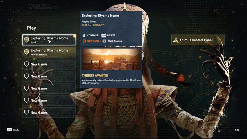 Assassin's Creed Origins' PC-exclusive cheat panel is now available