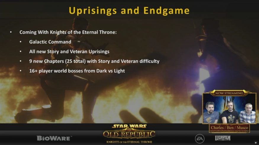 swtor producer live stream galactic command uprisings overview - uprisings and endgame