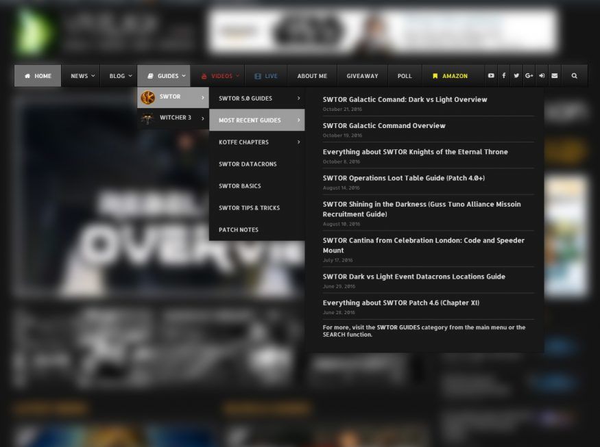 vulkk.com main menu ubermenu guides section