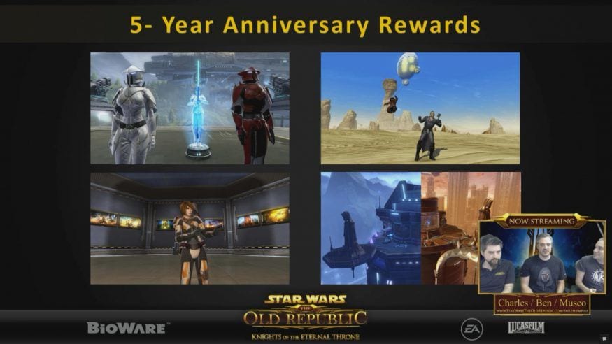 SWTOR KOTET Wrap-Up and Q&A Producer Live Stream - 5th anniversary rewards