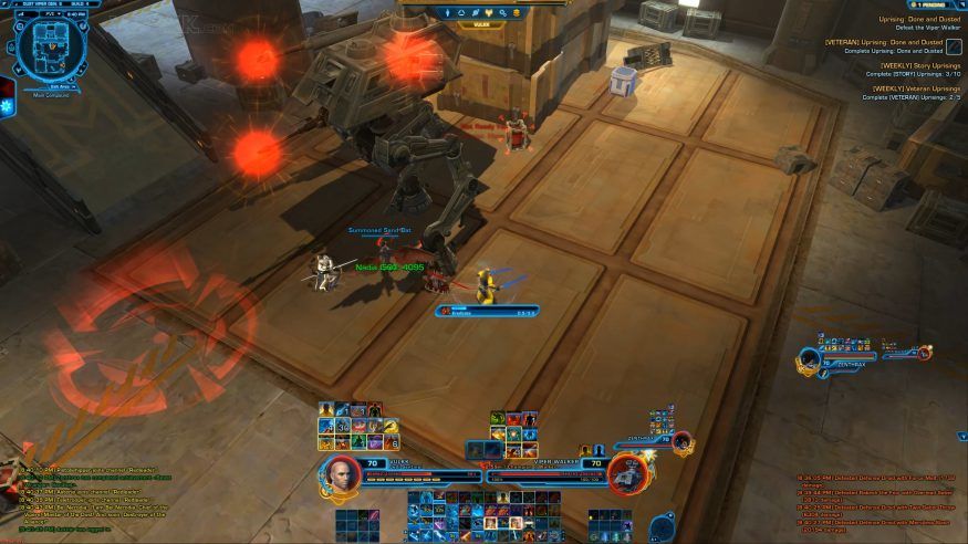 SWTOR Done and Dusted Uprising Guide - Viper Walker - eradicate