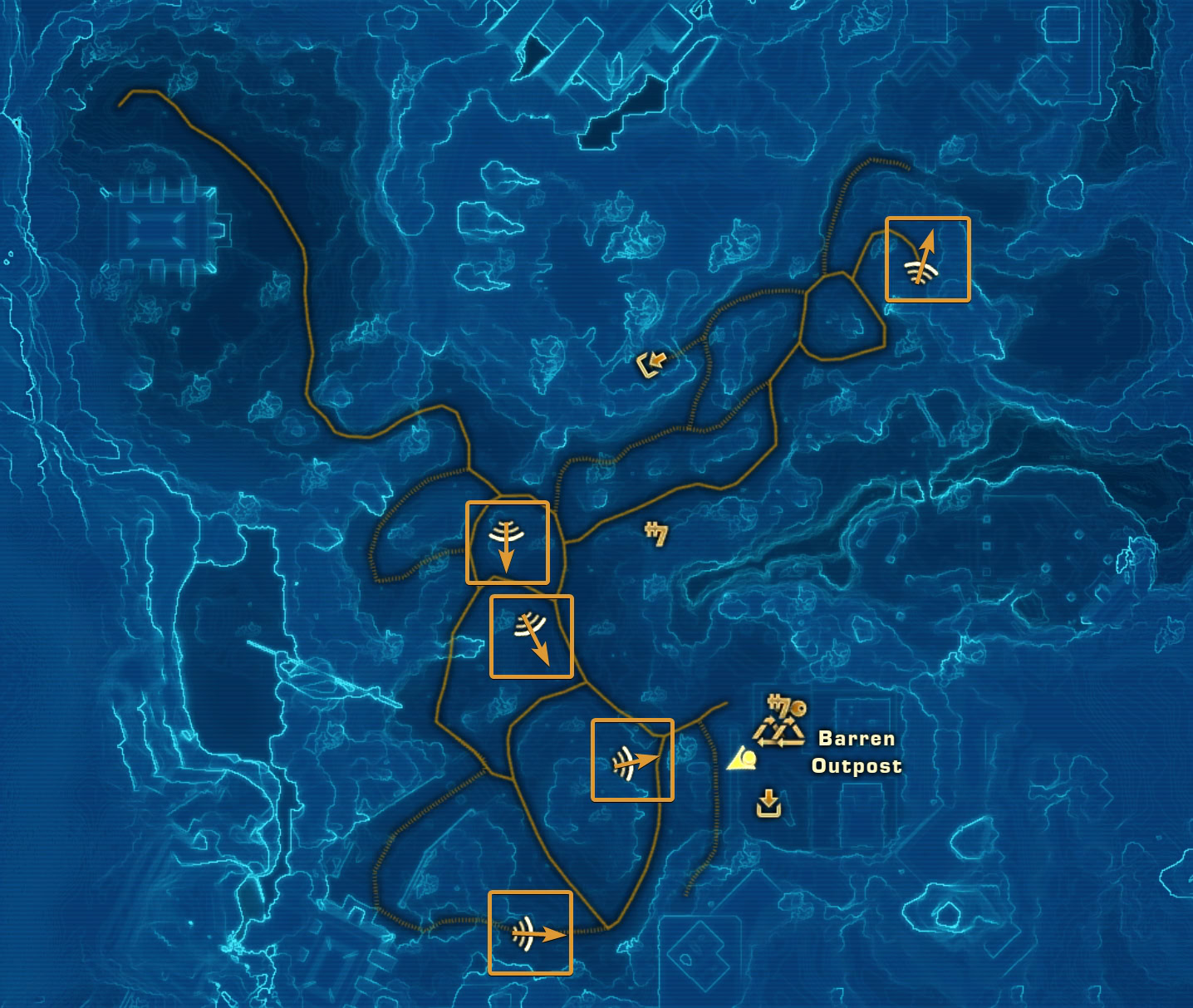 Death of a World Map Locations