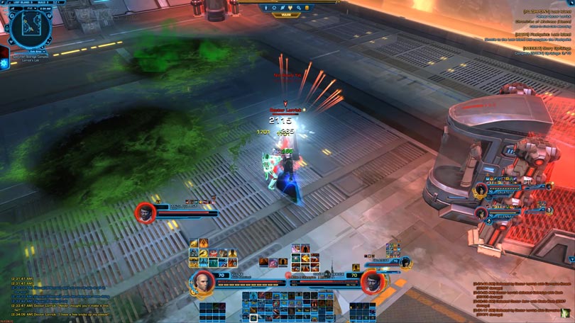 SWTOR Lost Island Flashpoint Guide - Dr Lorrick Phase 1 - Satchel Charges