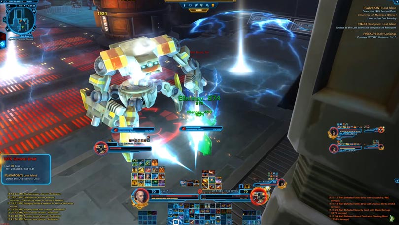 SWTOR Lost Island Flashpoint Guide LR-5 Sentinel Droid - Experimental Cannon