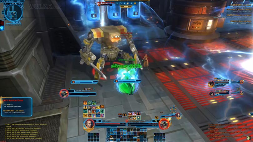 SWTOR Lost Island Flashpoint Guide LR-5 Sentinel Droid - Incinerate