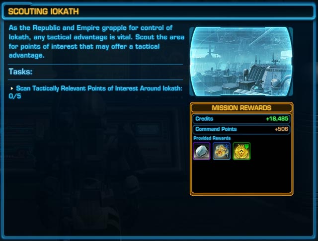 Scouting Iokath Mission
