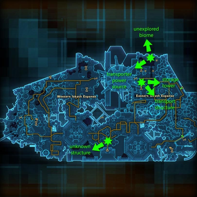 Scouting Iokath Objects Locations