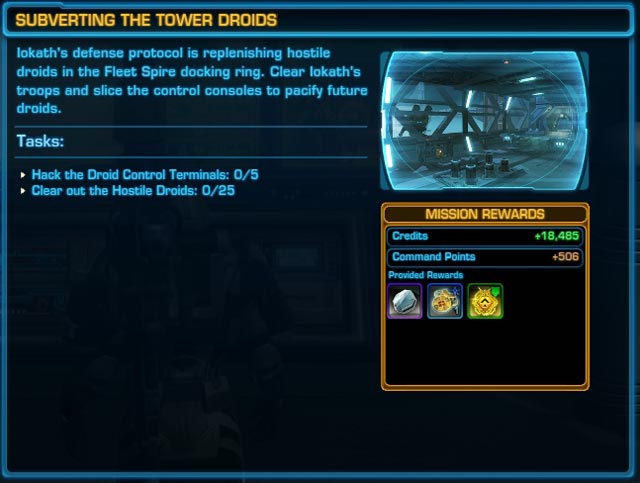Subverting the Tower Droids Mission