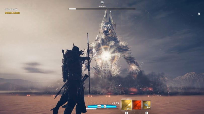Assassin's Creed Origins Trial of Anubis How to damage the Boss