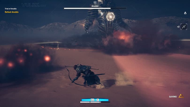Assassin's Creed Origins Trial of Anubis Wide Area of Black Smoke