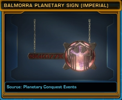 Balmorra Planetary Sign (Imperial)