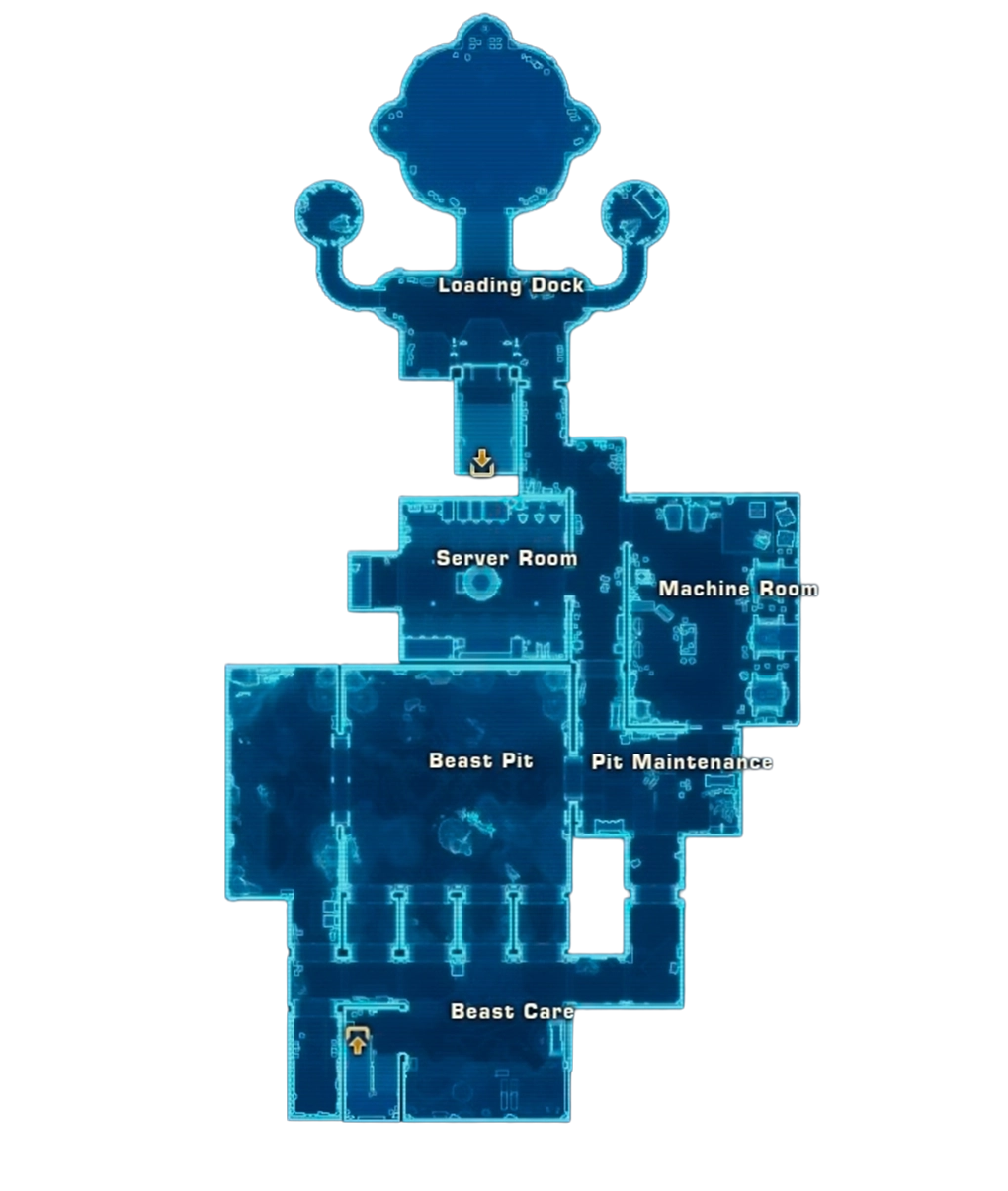 Palace of the Eternal Dragon - Sub-Level 1 Map
