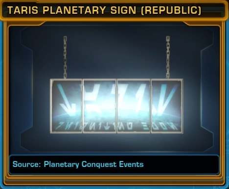 Taris Planetary Sign (Republic)
