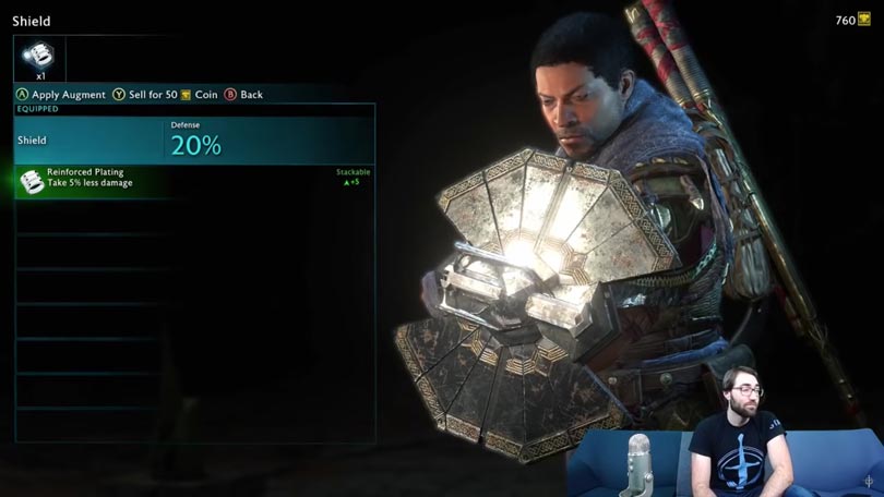 Shadow of War Desolation of Mordor - Augments - Shield Reinforced Plating