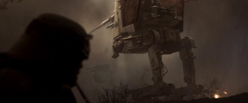 Solo A Star Wars Story Trailer Dissection - AT-ST in action