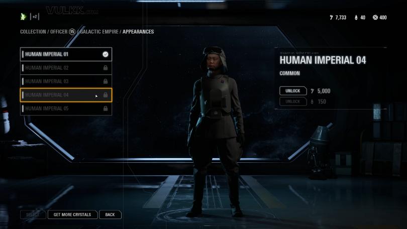 Star Wars Battlefront 2 Trooper Appearances - Officer Galactic Empire (4)