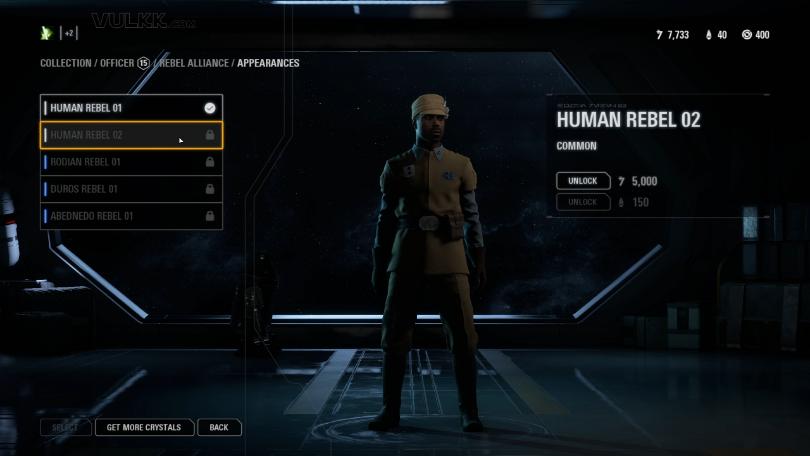 Star Wars Battlefront 2 Trooper Appearances - Officer Rebele Alliance (2)