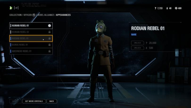 Star Wars Battlefront 2 Trooper Appearances - Officer Rebele Alliance (3)