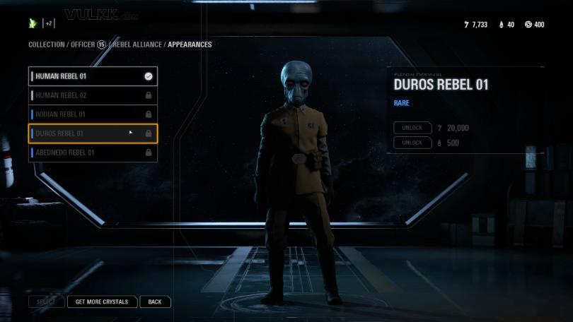 Star Wars Battlefront 2 Trooper Appearances - Officer Rebele Alliance (4)