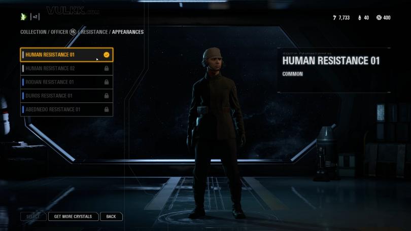 Star Wars Battlefront 2 Trooper Appearances - Officer Resistance (1)