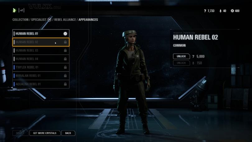 Star Wars Battlefront 2 Trooper Appearances - Specialist Rebel Alliance (1)
