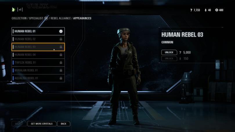Star Wars Battlefront 2 Trooper Appearances - Specialist Rebel Alliance (3)
