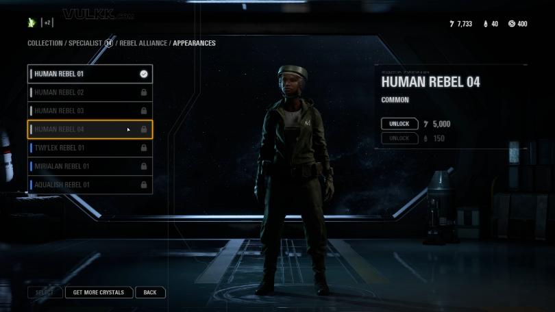 Star Wars Battlefront 2 Trooper Appearances - Specialist Rebel Alliance (4)