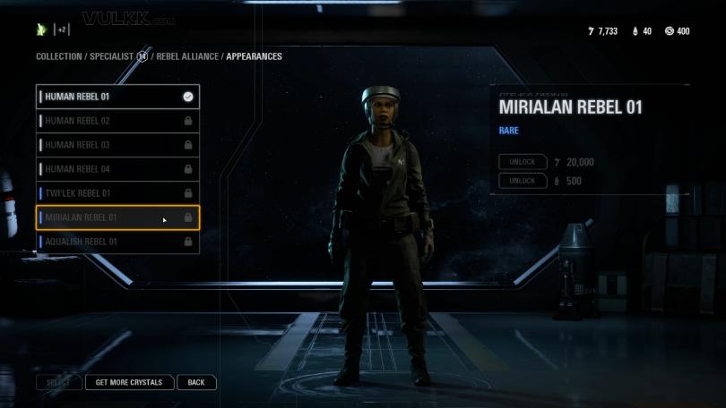 Star Wars Battlefront 2 Trooper Appearances - Specialist Rebel Alliance (6)