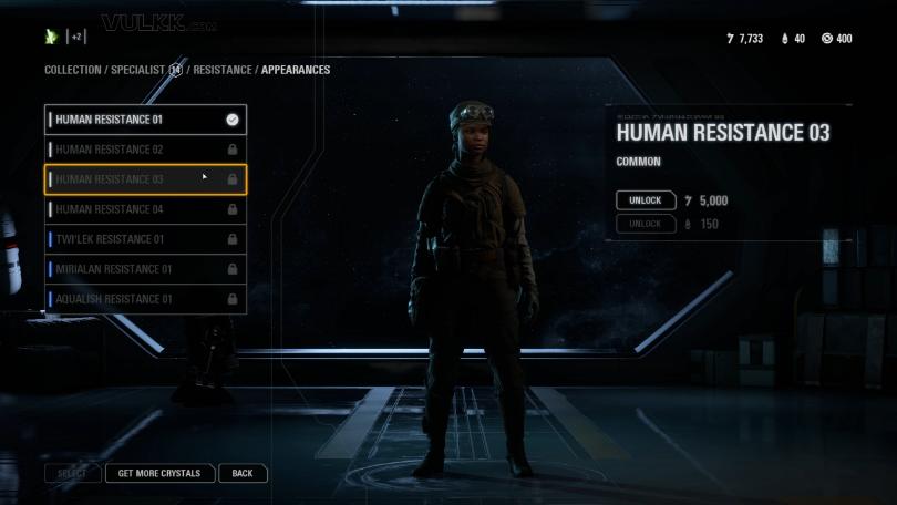 Star Wars Battlefront 2 Trooper Appearances - Specialist Resistance (3)