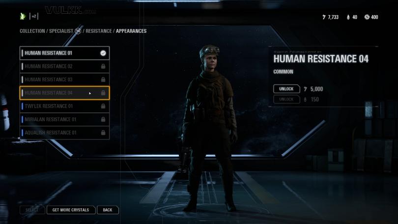 Star Wars Battlefront 2 Trooper Appearances - Specialist Resistance (4)