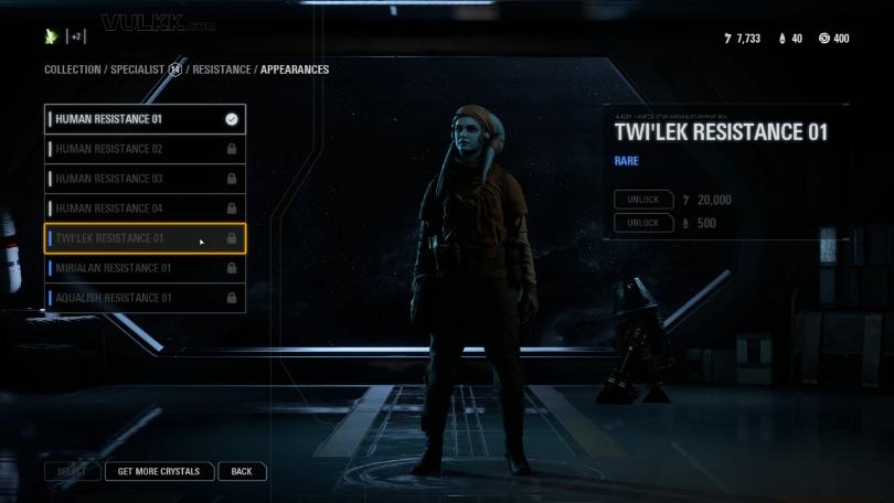 Star Wars Battlefront 2 Trooper Appearances - Specialist Resistance (5)