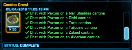 SWTOR Paxton Rall Achievement 1