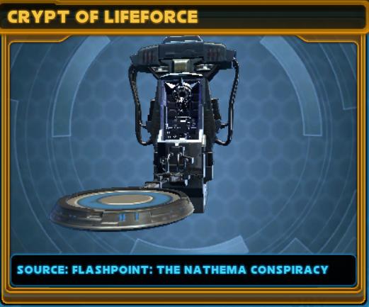 SWTOR 5.9 The Nathema Conspiracy Flashpoint - Decorations - Crypt of Lifeforce