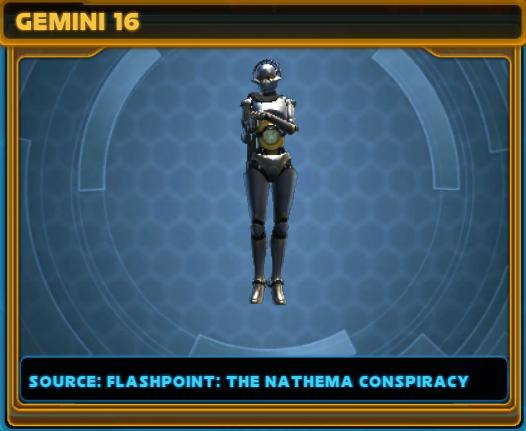 SWTOR 5.9 The Nathema Conspiracy Flashpoint - Decorations - Gemini 16