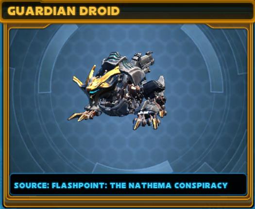 SWTOR 5.9 The Nathema Conspiracy Flashpoint - Decorations - Guardian Droid
