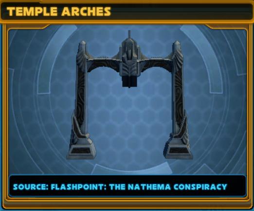 SWTOR 5.9 The Nathema Conspiracy Flashpoint - Decorations - Temple Arches
