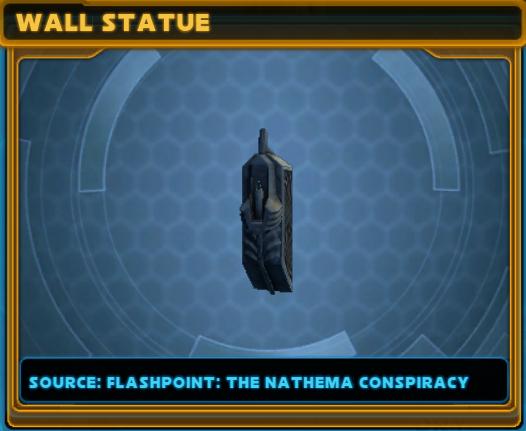 SWTOR 5.9 The Nathema Conspiracy Flashpoint - Decorations - Wall Statue
