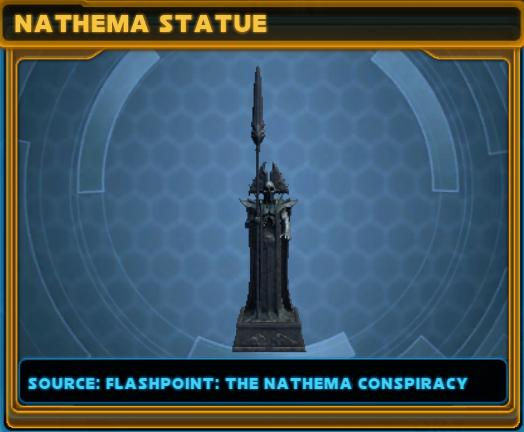 SWTOR 5.9 The Nathema Conspiracy Flashpoint - Decorations - Nathema Statue