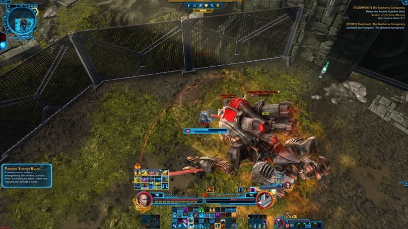 SWTOR 5.9 The Nathema Conspiracy Flashpoint Guide - Ancient Guardian Droid - Rake