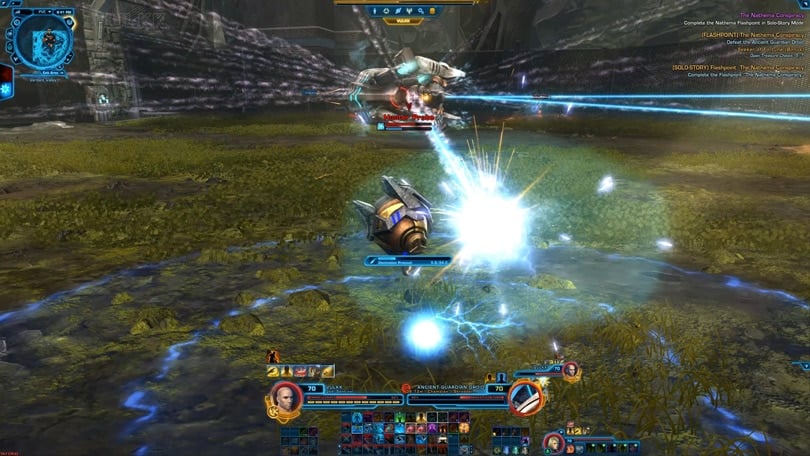 SWTOR 5.9 The Nathema Conspiracy Flashpoint Guide - Ancient Guardian Droid - Decimation Protocol Attack