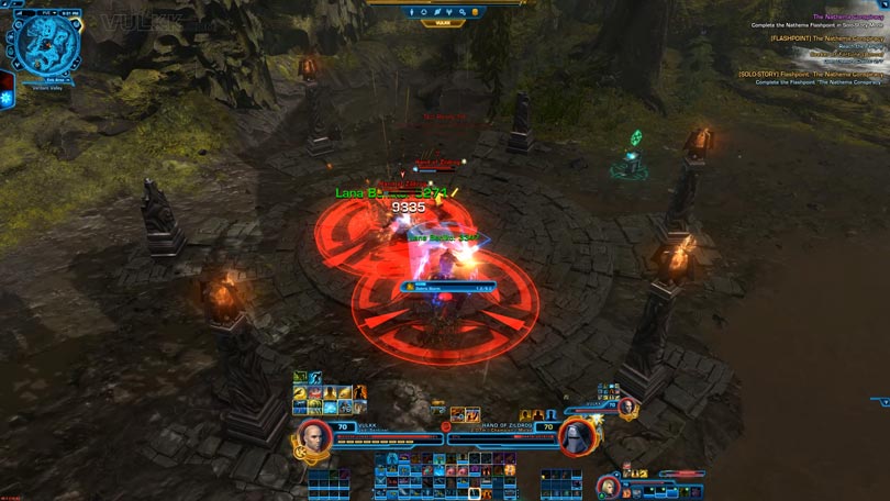 SWTOR 5.9 The Nathema Conspiracy Flashpoint Guide - Hands of Zildrog (Bonus) - Debris Storm Attack