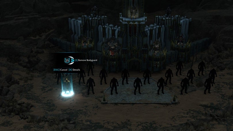 Shadow of War Desolation of Mordor - Asigning Mercenaries to a slot