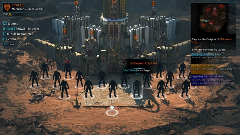Shadow of War Desolation of Mordor - Assigning Mercenary Outpost Leaders