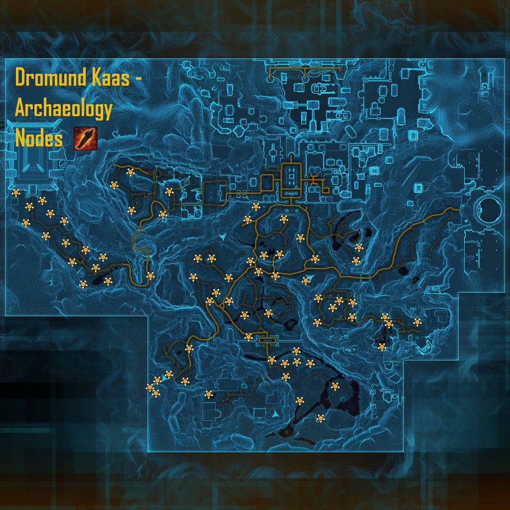 Archaeology Gathering Nodes on Dromund Kaas