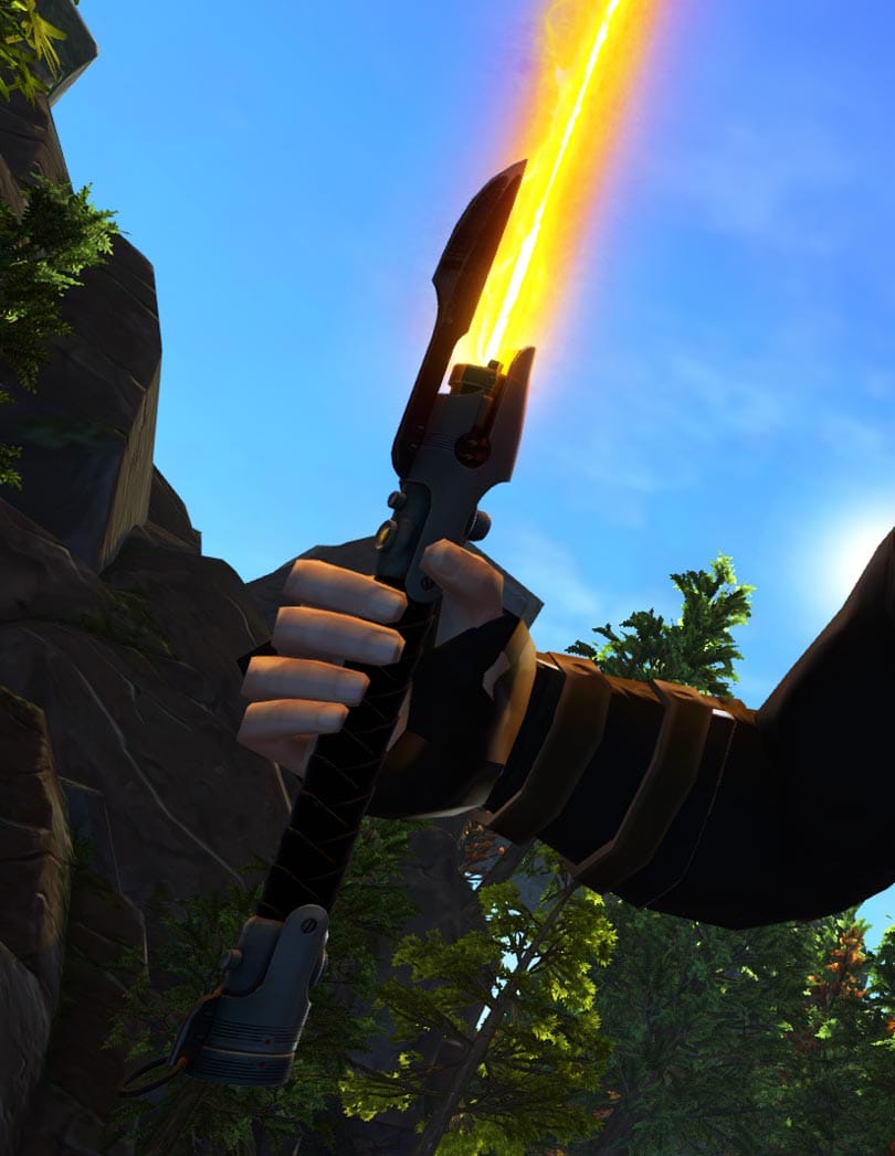 SWTOR Cartel Market Item Overview - Tulak Hord Lightsaber - Hilt Overview Image 1