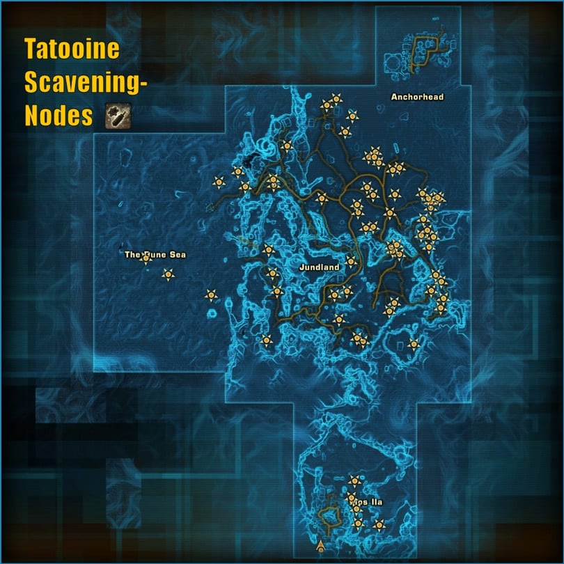 Scavenging Gathering Nodes on Tatooine