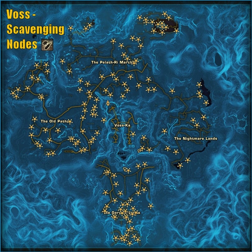 Scavenging Gathering Nodes on Voss