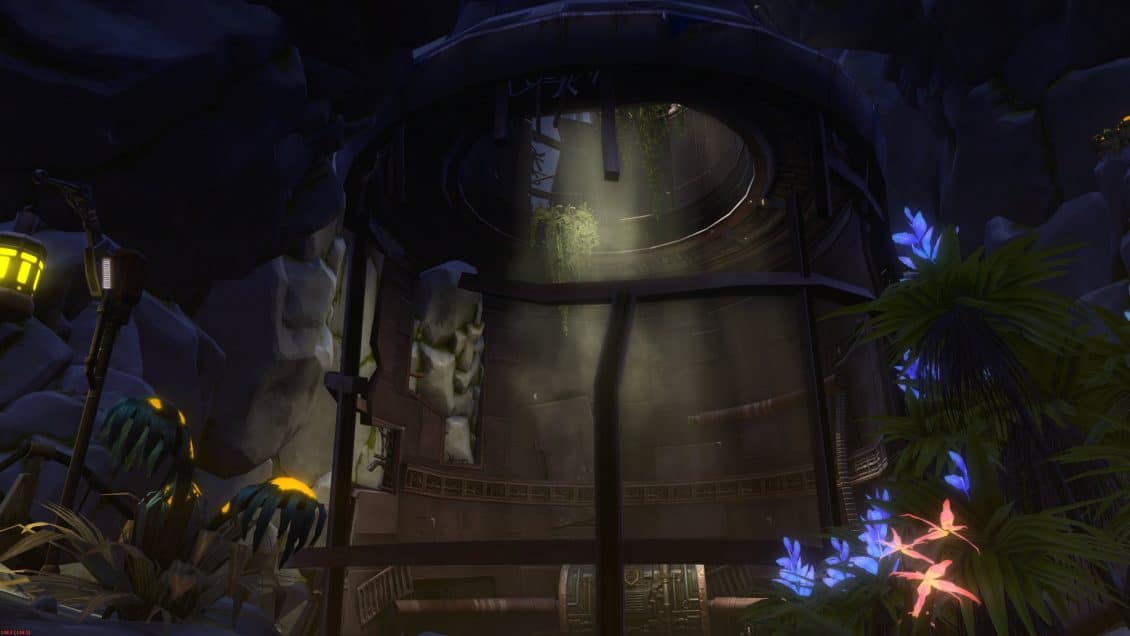 SWTOR Rishi Hideout Inside look to the overlook cave apartment