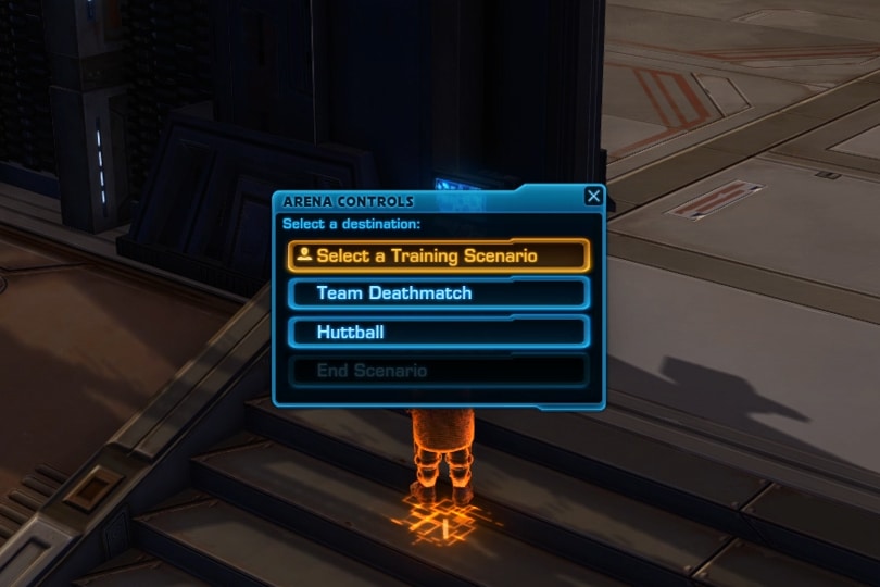 SWTOR Rishi Stronghold - Sky Deck Arena Controls