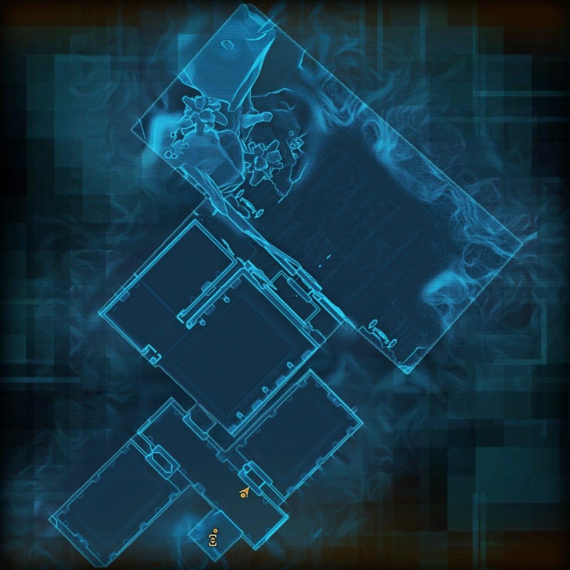 Map of The Overlook 3-bedroom Apartment